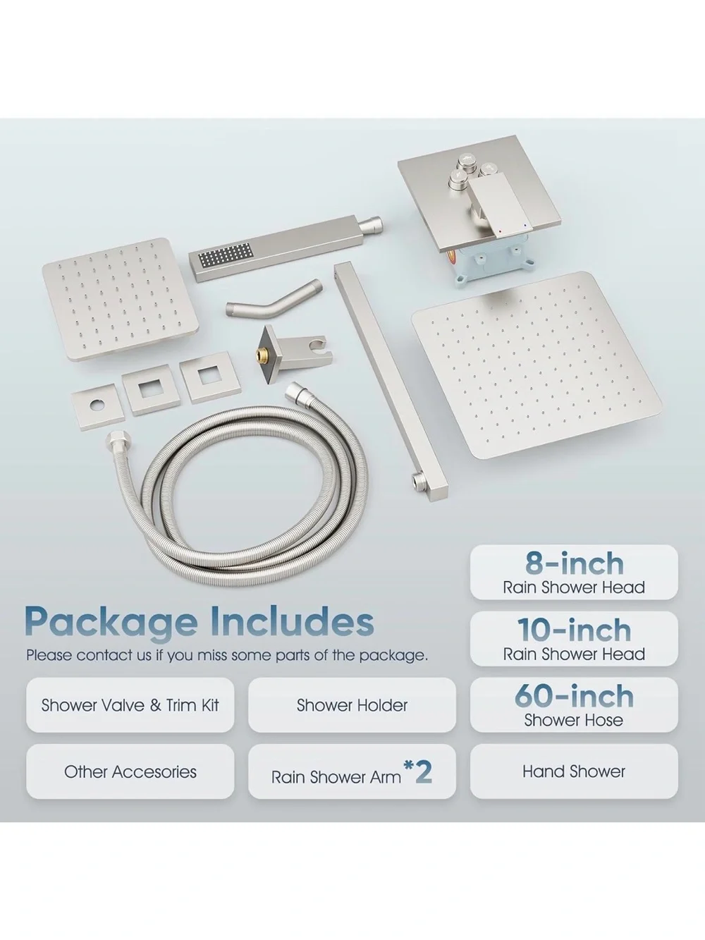 Shower faucet set